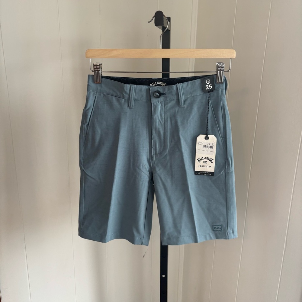 Billabong Recycler Crossfire Submersible Hybrid Shorts Youth 25 Blue Stripe NWT - Picture 4 of 10